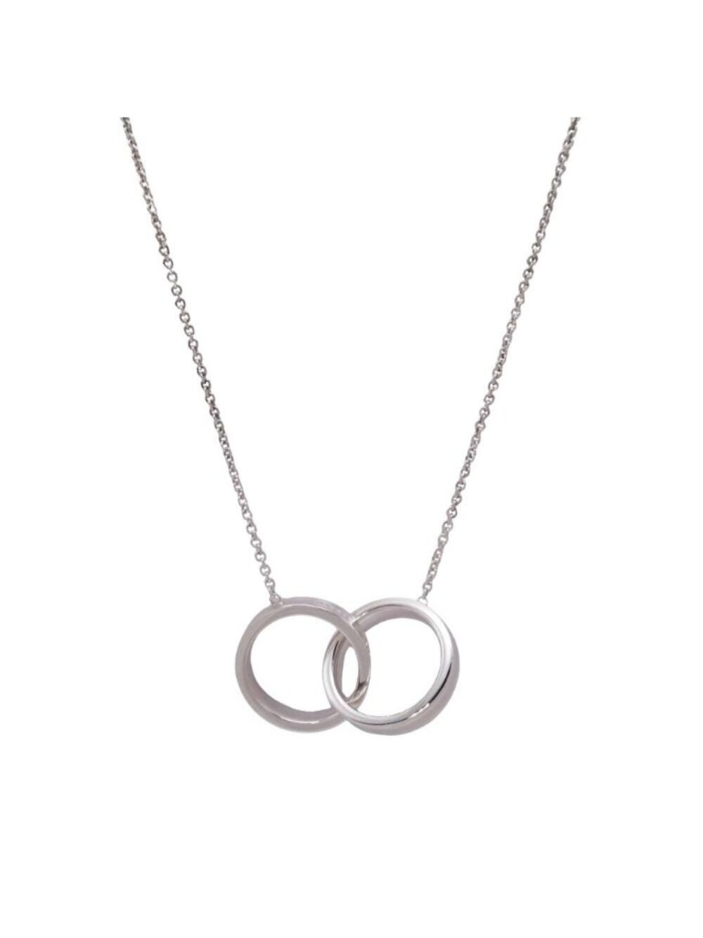 Tiffany & Co 1837 New Interlocking Circle Necklace Silver